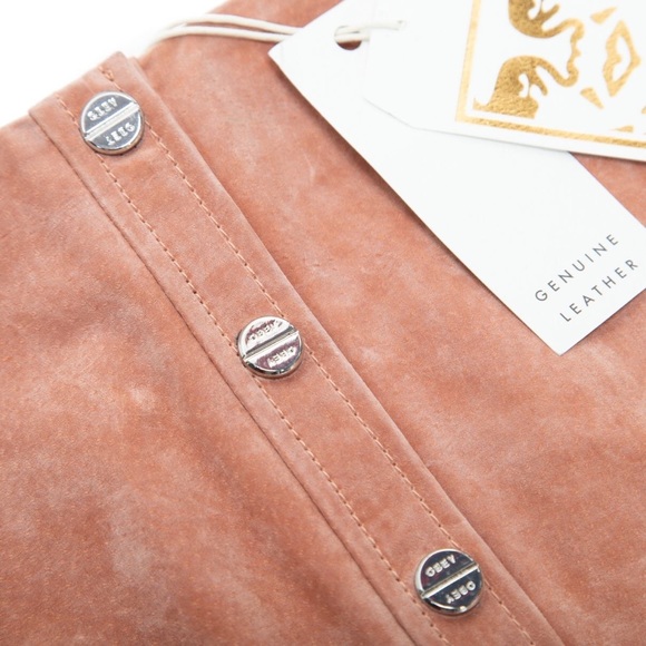 OBEY 🖤 Soho Suede Mini Skirt - Picture 4 of 5